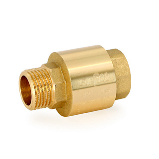 Клапан обратный НВ 1/2" OPTIMAL пружинный с металлическим затвором UNI-FITT Артикул 224G2001