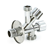 Вентиль комбинированный Н 1/2" х 1/2" х 3/4" универсальный UNI-FITT