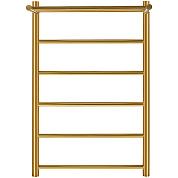 Полотенцесушитель электрич. 80 х 50 STOUT JAZZ round, Золотой Хром 585, с полкой (SHQ-J8RR-F08050)