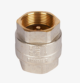 ROMMER 1" 1/4 Клапан обратный пружинный муфтовый с металлическим седлом Артикул RVC-0001-000032
