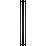 Радиатор трубчатый STOUT TUBE QUADRO, 4 секц. - нижн. центр. подкл. QV40-1750-4 CU, чёрный мат муар