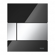 Стеклянная панель смыва TECEsquare стекло черное, клавиши хром глянцевый, 124 x 104 x 11 мм 9242807