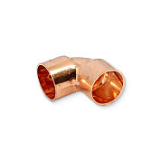 Угол двухраструбный 90° под пайку 18 мм EFFEBI, медь (HR5090A181800)
