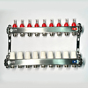 Колл. группа UNI-FITT 1"х3/4" 9 вых с расходомер. и термост. вентил. без конц OPTIMAL (450B4309.RU)