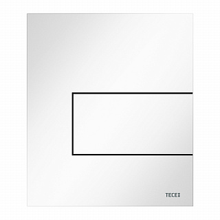 Металлическая панель смыва TECEsquare белая глянцевая, для инсталляции писсуара, 144 x 124 x 2 мм Артикул 9242812