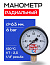 Манометр радиальный d=63 мм, подключение 1/4", до 6 бар (0-0,6 МПа) ТМ-310 P.00 РОСМА