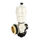 Концевик UNI-FITT OPTIMAL НР 1" с автоматическим воздухоотводчиком, никель (460A4001)