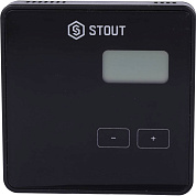 Регулятор проводной комнатный STOUT R-9b, черный (STE-0101-009002)