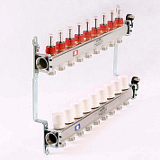 Колл. группа UNI-FITT 9 вых 1"х3/4" с расходомер. и термост. вентил. с 2 конц. и в/отвод (440I4309)
