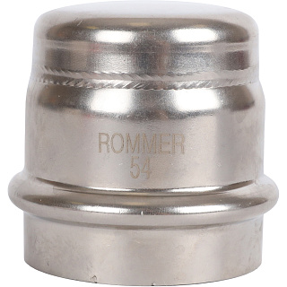 Заглушка под пресс 54 мм, для труб из нержавеющей стали ROMMER Артикул RSS-0025-000054