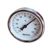 Термометр биметаллический F+R801 63 мм -50...+50° WATTS с погружной гильзой 50 мм