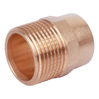 Муфта медная под пайку с резьбой 12 х 1/2" (НР) (серия 94243G) Hailiang Артикул HL101398