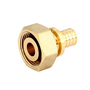 Муфта аксиальная ВР 16 x 3/4" ЕК с накидной гайкой UNI-FITT OPTIMAL (753G6301)