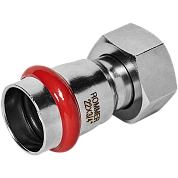 Переходник прессовой с накидной гайкой 22 x 3/4" (ВР) из нержавеющей стали ROMMER (RSS-1026-002234)