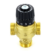 Клапан Н 3/4" термосмесительный 30-65˚С, смешение в центр, латунный UNI-FITT
