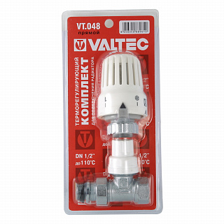 Терморегулятор ВН 1/2" для радиатора прямой VALTEC VT.048.N.04