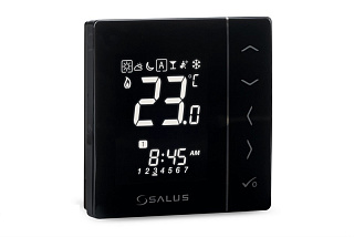 Термостат комнатный встраиваемый, программ. с дисплеем, черный SALUS CONTROLS Артикул VS30B