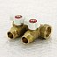 Коллектор UNI-FITT 3/4"х1/2"Kх2 вых конус 40мм с шаровыми кранами 